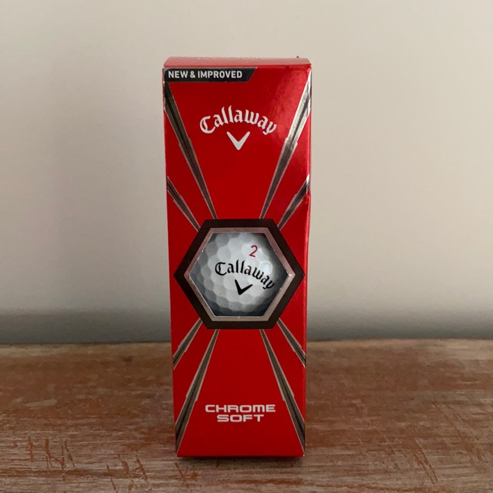 CALLAWAY CHROME SOFT GOLF BALLS 3-PACK